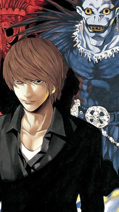DEATH NOTE XFVGA(480×854)壁紙 夜神 月（やがみ ライト）,リューク